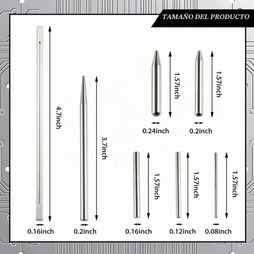 Vista 2 de Juego de 10 Piezas de Herramientas de Modelo de Metal DIY con Herramientas de Asistencia para Doblado de Forma Cilíndrica y Cónica con Borde