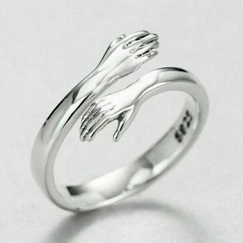 Vista 7 de PULABO - Anillo de plata para mujer, hecho a mano, tallado, joyería de regalo, conveniente