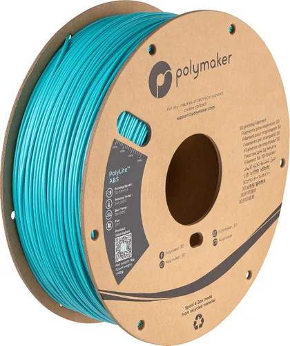 Vista 23 de Polymaker Filamento ABS Pro para impresora 3D de 0.069 pulgadas, color negro, ABS de grado de ingeniería de 2.2 lbs con alta resistencia al calor