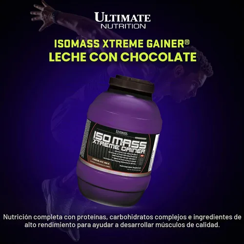 Vista 2 de Ultimate Nutrition ISO Mass Xtreme Gainer, leche de chocolate, 10 lb