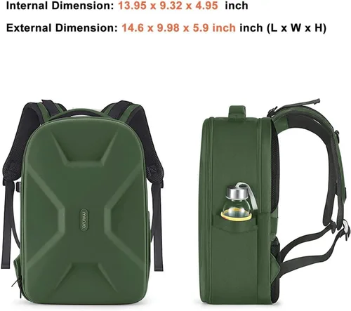 Vista 7 de MOSISO Mochila para cámaras réflex digital de un solo objetivo, réflex de un solo objetivo o sin espejo, funda rígida impermeable de apertura