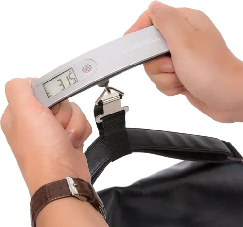 Vista 9 de Luxebell balanza digital para equipaje, 110 libras, regalo para viajeros