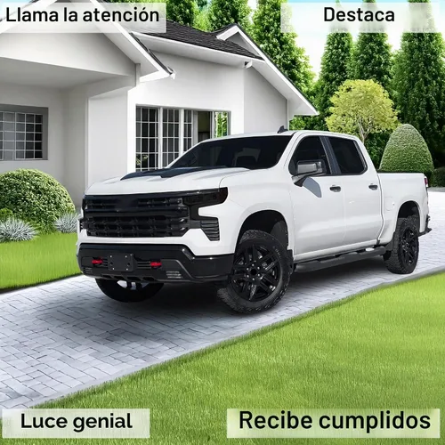 Vista 2 de BOGAR TECH DESIGNS Kit completo de tinte de luz para faros delanteros compatible con Chevy Silverado 2022-2025, humo oscuro
