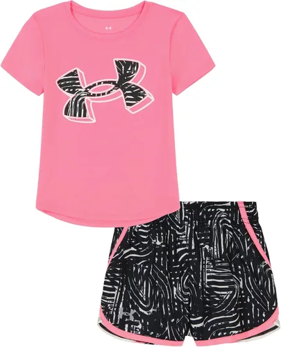 Vista 26 de Under Armour baby-girls Short Sleeve Shirt and Shorts Set, Durable Stretch and Lightweight