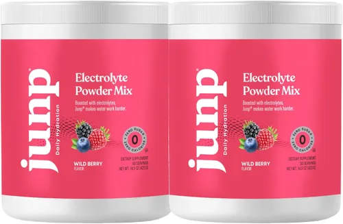 Vista 16 de JUNP Electrolitos en polvo, sin azúcar, sin carbohidratos, mezcla de electrolitos cetogénicos de limonada de bayas, electrolitos en polvo