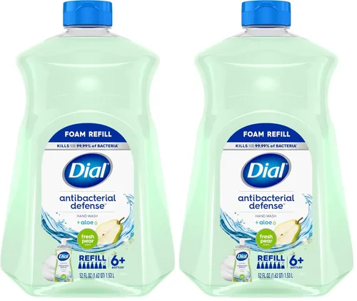 Vista 15 de Dial Recambio de jabón de manos antibacteriano espumoso, pera fresca, 52 onzas líquidas