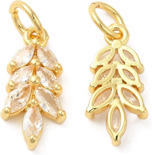 Vista 9 de LiQunSweet 20 piezas de micro pavé de circonitas cúbicas para bebé, diseño de huellas, para hacer joyas de ducha
