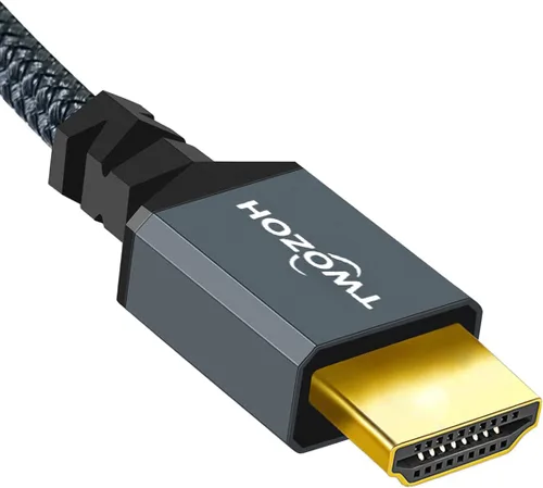 Vista 5 de Twozoh Cable adaptador HDMI macho a mini HDMI hembra, adaptador de cable HDMI macho a hembra Mini HDMI (tipo A a C) 3D/4K 1080p HDMI 2.0