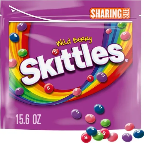 Vista 12 de SKITTLES original - Caramelos en bolsa de 15.6 oz, tamaño para compartir Chewy fruity candy in a sharing bag, made for movie nights, parties and