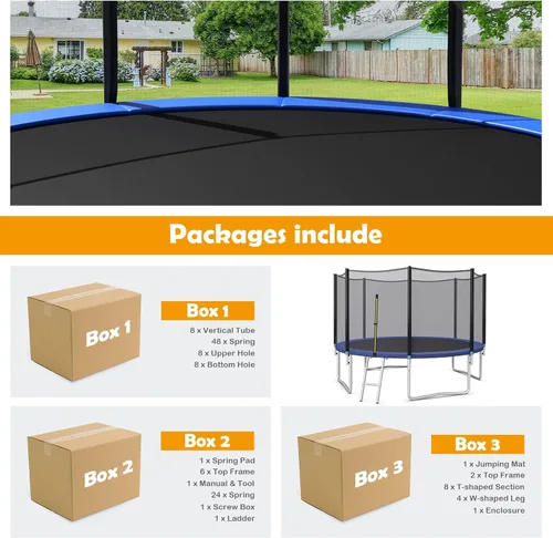 Vista 8 de GYMAX Trampoline
