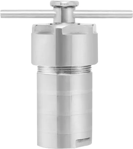 Vista 2 de CGOLDENWALL 50ML Reactor Hidrotermal Síntesis Autoclave Reactor PTFE alineado recipiente, cámara de acero inoxidable