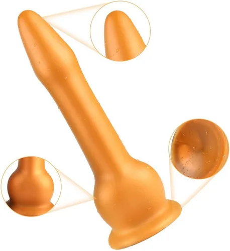 Vista 3 de Tapón anal de silicona líquida súper largo con ventosa fuerte, tapones anales impermeables, kit de entrenamiento anal para estimulación de masaje