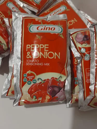 Vista 2 de Gino Peppe & Cebolla Mezcla de condimentos para tomate, paquete de 3 sobres