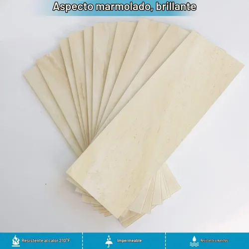 Vista 2 de BeNice Salpicaduras para despegar y pegar para azulejos de cocina, azulejos para despegar y pegar para paredes, calcomanías de azulejos Travertino