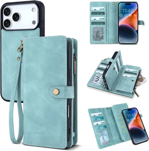 Vista 266 de SPIDERCASE Funda magnética translúcida diseñada para iPhone 11, con 2 protectores de pantalla de vidrio templado, antihuellas, para iPhone 11 de 6.1