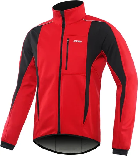 Vista 22 de Chaqueta térmica para ciclismo (tejido Softshell, resistente al viento, impermeable, 15K) de ARSUXEO