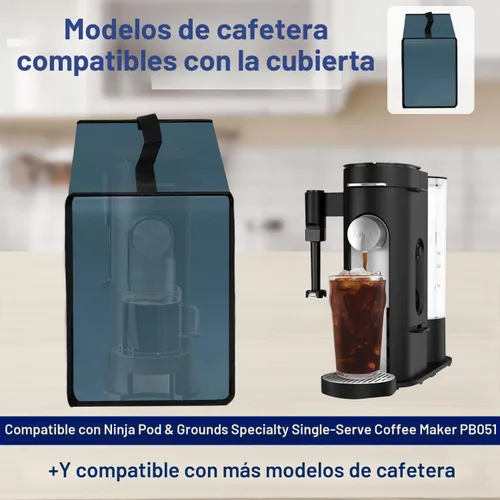 Vista 4 de Funda para cafetera Ninja Single Serve PB051 (azul lago)