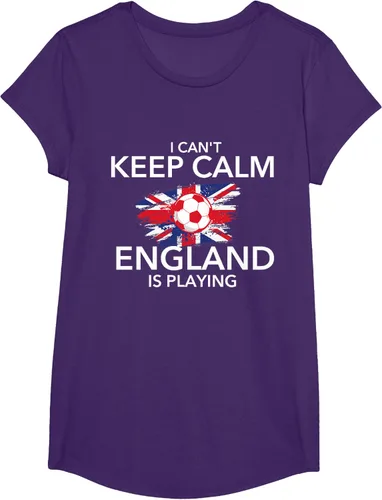 Vista 15 de I Can't Keep Calm England Is Playing - Camiseta para amantes del fútbol, Negro