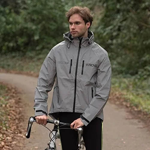 Vista 11 de Proviz REFLECT360 - Chaqueta para hombre color plateado