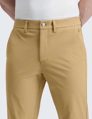 Vista 4 de CRZ YOGA - Pantalones de golf para hombre, de 28, 30, 32, 34 y 36 pulgadas, secado rápido, ligeros, casuales y para el trabajo, para usar todo