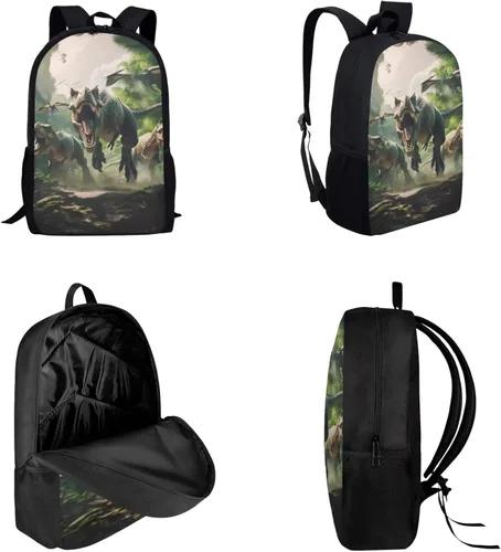 Vista 68 de HUGS IDEA Juego de 3 bolsas escolares con aislamiento térmico para el almuerzo, estuche para lápices