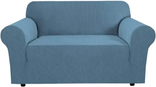 Vista 61 de H.VERSAILTEX Funda elástica para sofá, fundas suaves para muebles de 3 cojines, con tela jacquard gruesa a cuadros con parte inferior elástica, sofá