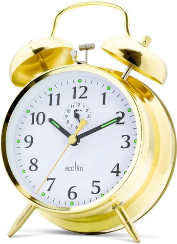 Vista 4 de Acctim CK0030 Reloj despertador de campana grande - Latón