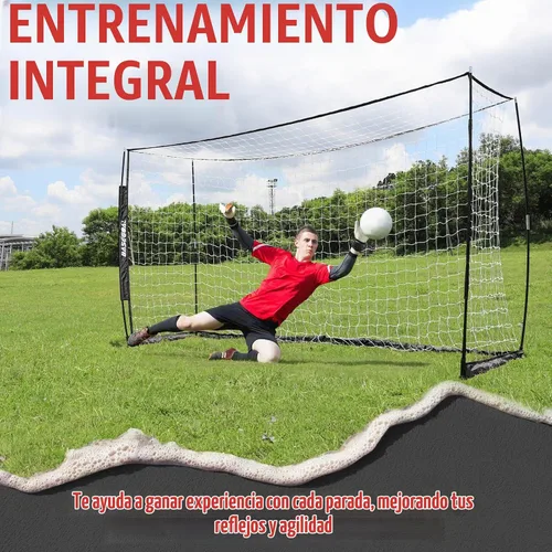 Vista 2 de BaseGoal Soccer Goal for Backyard,with Bow Frame and Agility Ladder