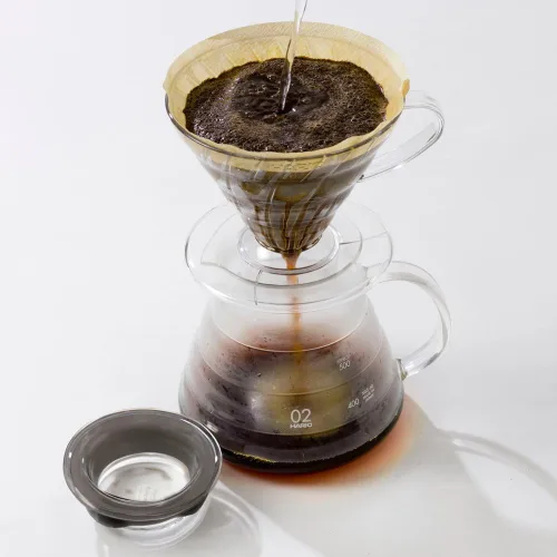 Vista 3 de Hario V60 Glass Range - Servidor de café, 12.2 fl oz, transparente