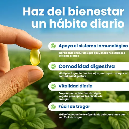 Vista 4 de VEV Aceite de orégano con aceite de semilla negra y moringa, orgánico, 300 cápsulas blandas