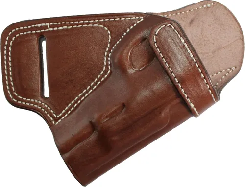 Vista 19 de YT HOBBY Funda de Pistola de Cuero Artesanal Premium SOB (Small of Back)