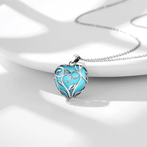 Vista 4 de Bestyle Collar de cristal curativo envuelto en árbol de la vida, colgante de piedra natal de 12 meses para parrillas de mujer, joyería de piedras