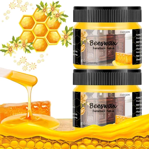 Vista 11 de CARGEN Pulidor de madera para muebles de cera de abejas, condimento de madera, aceite de cera de abejas para madera, pulidor y acondicionador