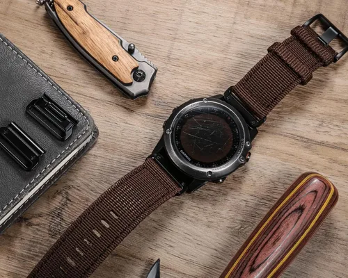 Vista 2 de Compatible con Garmin, correa deportiva de nailon para reloj fēnix/Forerunner/Vivoactive/Approach/MARQ/quatix/D2 Series resistente banda de repuesto
