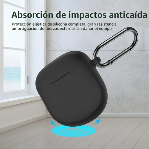 Vista 3 de LEFXMOPHY Funda para auriculares Bose QuietComfort II 2022/QuietComfort Ultra (2023), funda protectora de silicona (negro)