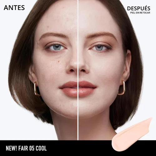 Vista 3 de bareMinerals BarePro 24HR Wear Matte Liquid Foundation Mineral SPF 20, Base de maquillaje de cobertura completa para piel madura, libre de aceite