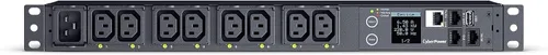 Vista 10 de CyberPower PDU41001 PDU conmutada, 100-120V/15A (reducido a 12A), 8 tomas, montaje en rack 1U