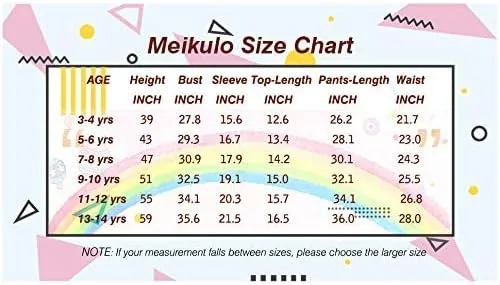 Vista 6 de Meikulo Conjunto de 2 piezas para niñas, sudaderas con capucha y pantalones deportivos de manga larga