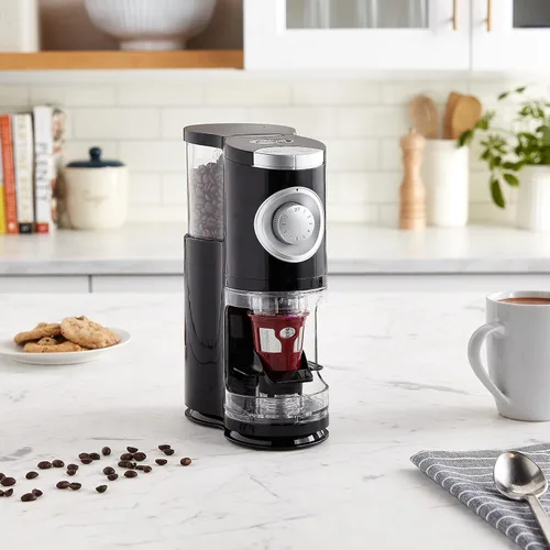 Vista 6 de SOLOGRIND - Molinillo automático de rebabas de café 2 en 1 para cápsulas de café, negro, 1 EA