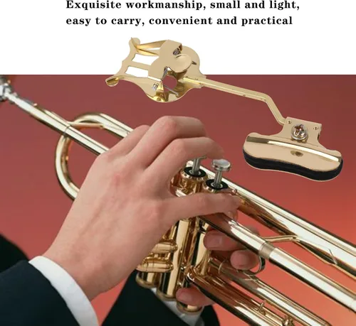 Vista 5 de ETFBUY Marching Trumpet Lyre with Adjustable Clamp