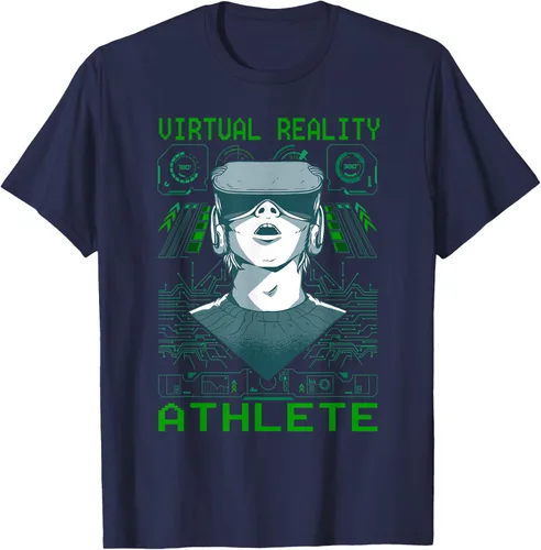Vista 20 de Playera divertida de realidad virtual para atleta VR Gamer Negro