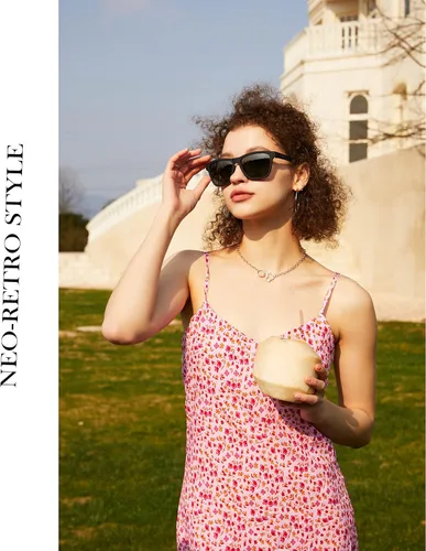 Vista 4 de Lasiyanor Gafas de sol polarizadas cuadradas TAC ligeras, marco TR90, protección UV400, gafas de sol de diseño moderno para hombres y mujeres
