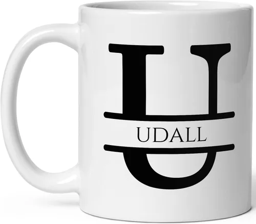 Vista 28 de Taza de café personalizada con monograma, letra inicial A personalizada para mujeres, hombres, niñas, niños, papás, mamás amigos, taza de café
