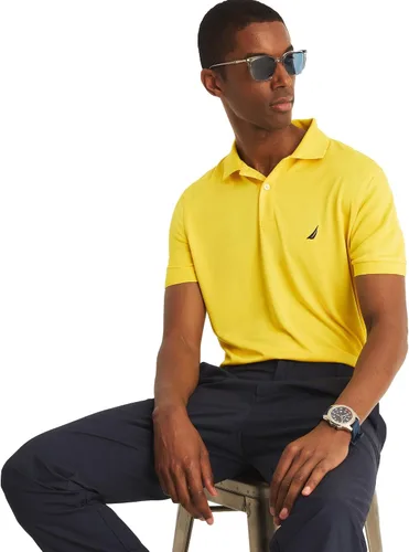 Vista 133 de Nautica playera polo clásica de mangas cortas, color sólido, para hombre