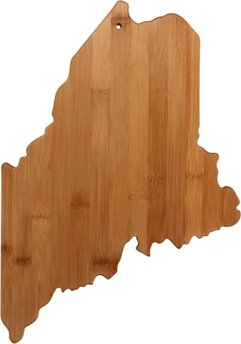 Vista 9 de Tabla para cortar y servir modelo Alabama de Totally Bamboo, de bambú 100%, para cocina y entretenimiento, Alabama, Marrón