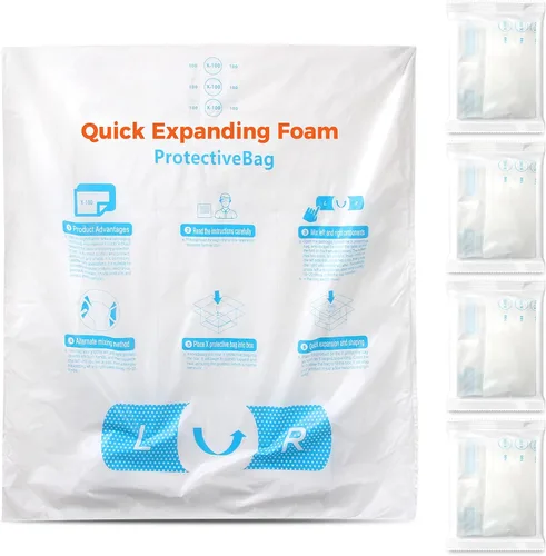 Vista 16 de 15 x 18 pulgadas, 10 unidades TONESPAC Instant Pack Quick Expanding Foam X-100 Bolsa de embalaje para embalaje y envío