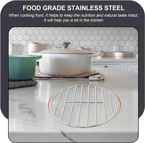 Vista 3 de Stainless Steel Steamer Rack for Kitchen and Rice Cooker Use