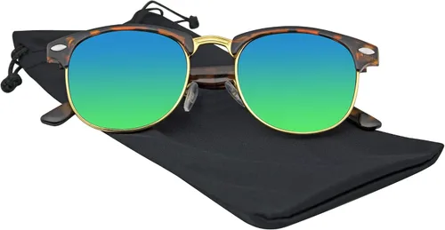 Vista 4 de Emblema EyewearGafas de sol con borde PremiumMarco para mitad Cuerno metal remaches
