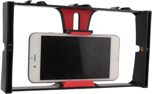 Vista 10 de Equipo de video para teléfonos inteligentes, tornillo de 1/4 de pulgada, estabilizador de teléfono celular portátil, jaula de cámara de video