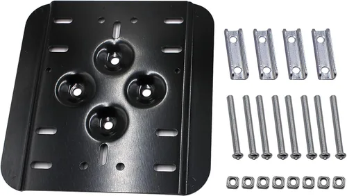 Vista 2 de LOSTAR Placa de montaje individual compatible con Jeep, ATV, UTV, Polaris RZR, Yamaha, Can-Am, Honda, latas de combustible